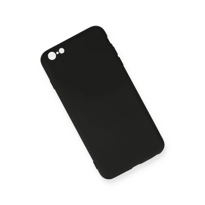 Newface iPhone 6 Plus Kılıf Nano içi Kadife Silikon - Siyah