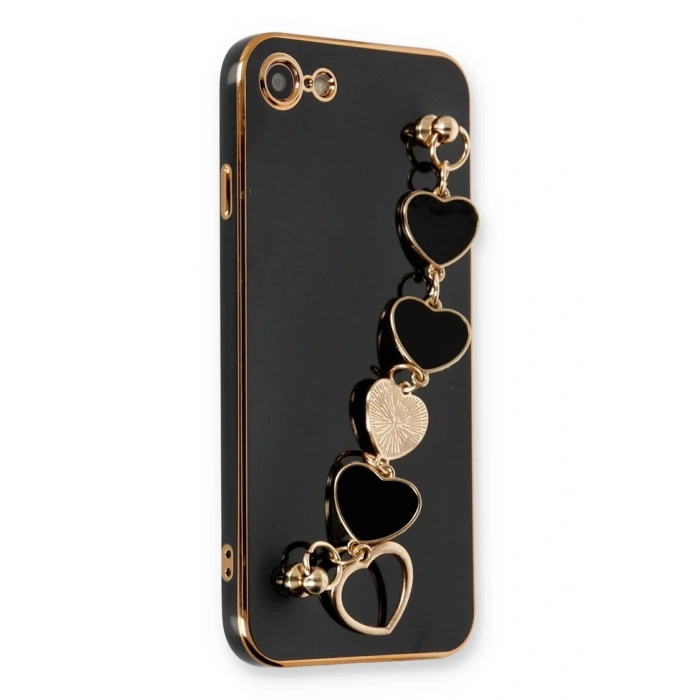 Newface iPhone 7 Kılıf Esila Silikon - Siyah