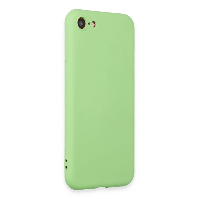 Newface iPhone 7 Kılıf First Silikon - Açık Yeşil