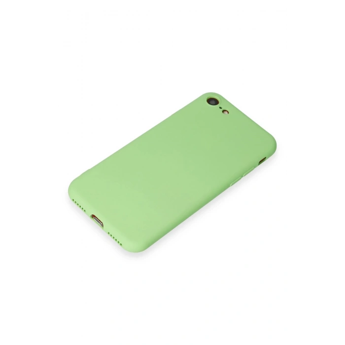 Newface iPhone 7 Kılıf First Silikon - Açık Yeşil