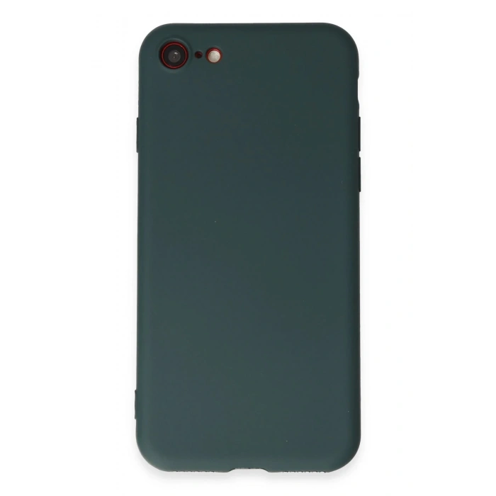 Newface iPhone 7 Kılıf First Silikon - Koyu Yeşil