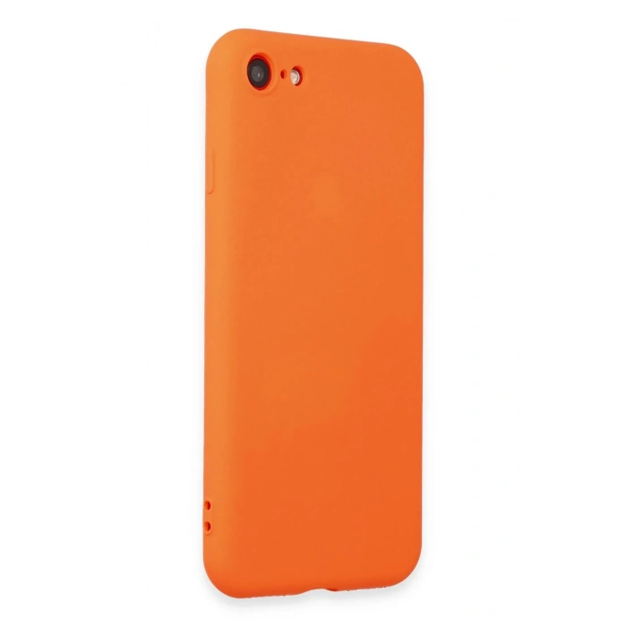 Newface iPhone 7 Kılıf First Silikon - Parlak Turuncu