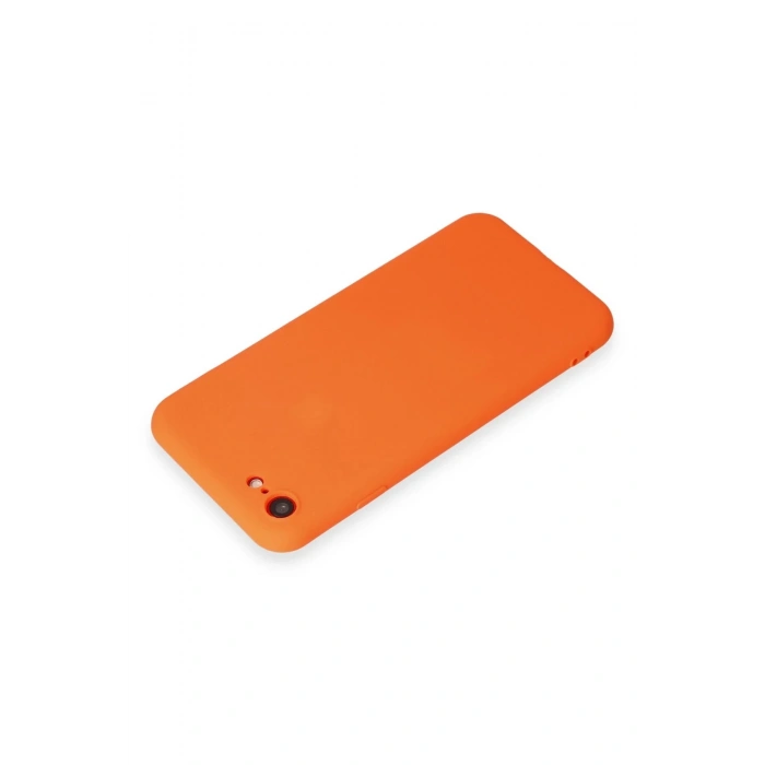 Newface iPhone 7 Kılıf First Silikon - Parlak Turuncu