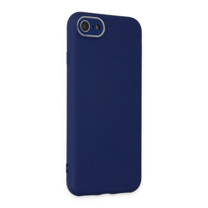 Newface iPhone 7 Kılıf Lansman Glass Kapak - Sky Blue