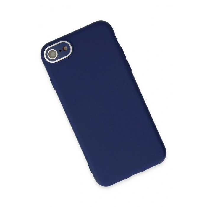 Newface iPhone 7 Kılıf Lansman Glass Kapak - Sky Blue