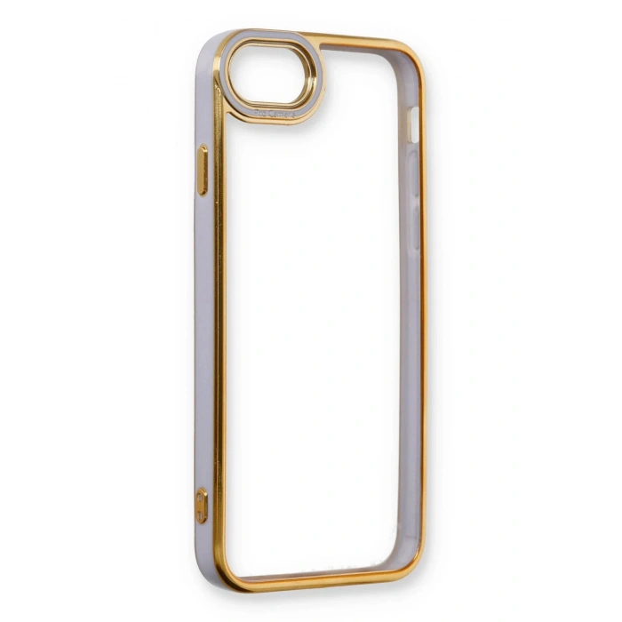 Newface iPhone 7 Kılıf Liva Lens Silikon - Lila