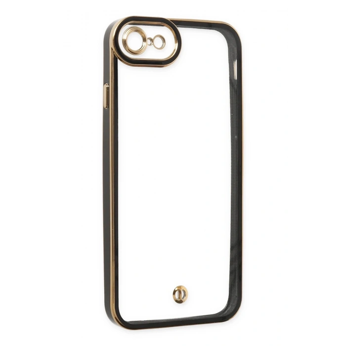 Newface iPhone 7 Kılıf Liva Lens Silikon - Siyah