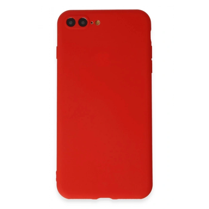 Newface iPhone 7 Plus Kılıf First Silikon - Kırmızı