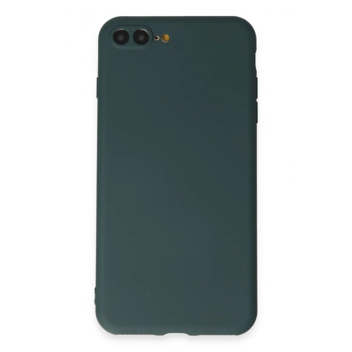 Newface iPhone 7 Plus Kılıf First Silikon - Koyu Yeşil