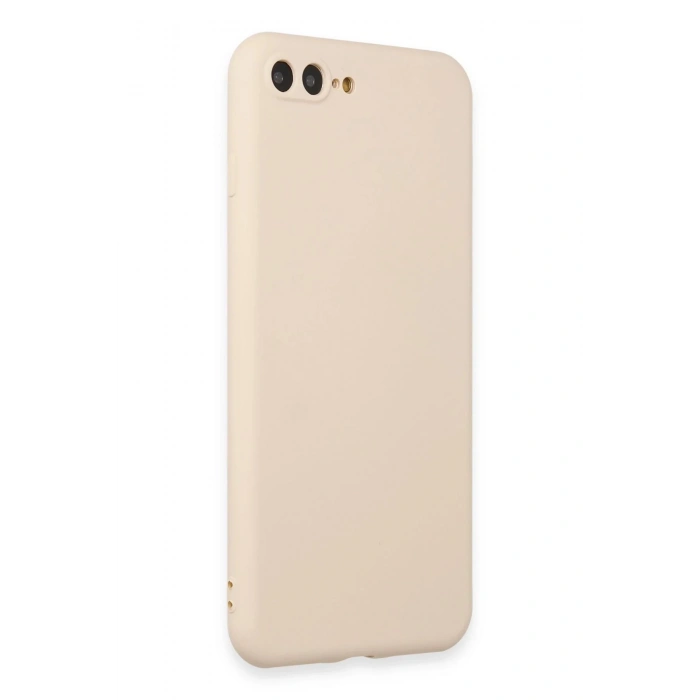 Newface iPhone 7 Plus Kılıf First Silikon - Krem