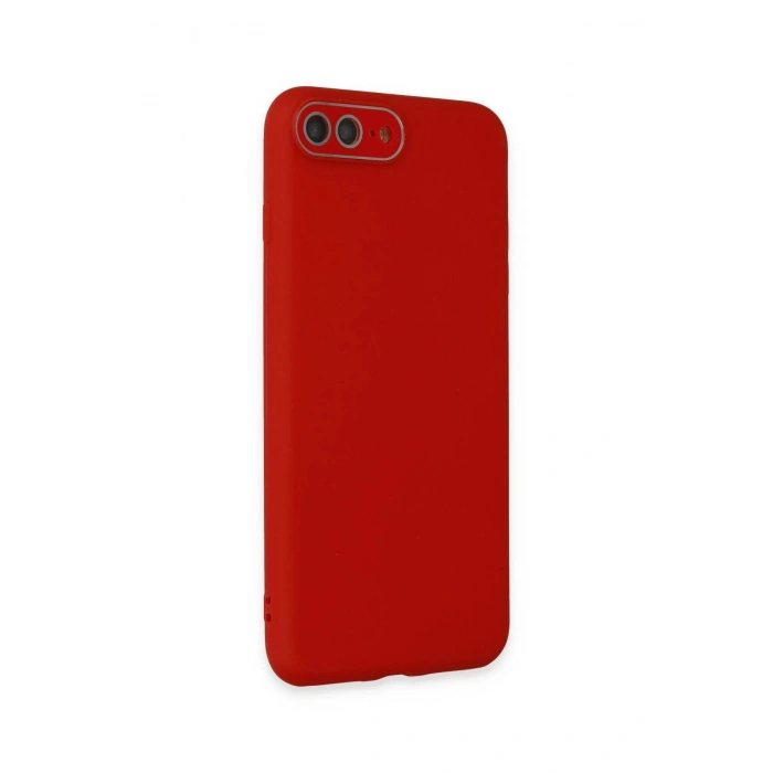 Newface iPhone 7 Plus Kılıf Lansman Glass Kapak - Kırmızı