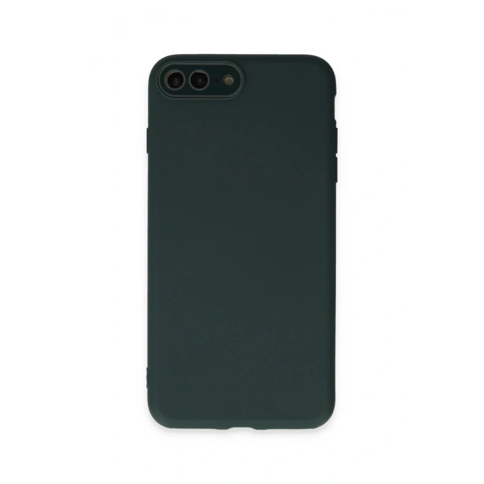 Newface iPhone 7 Plus Kılıf Lansman Glass Kapak - Koyu Yeşil