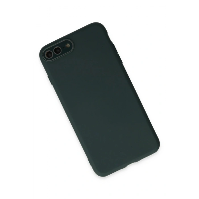 Newface iPhone 7 Plus Kılıf Lansman Glass Kapak - Koyu Yeşil