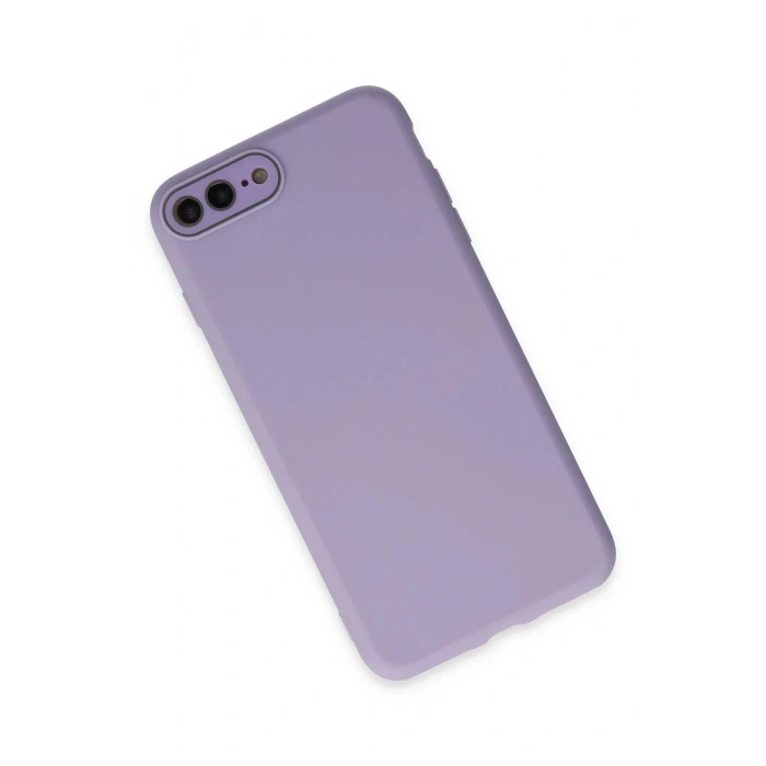 Newface iPhone 7 Plus Kılıf Lansman Glass Kapak - Lila