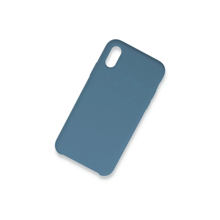 Newface iPhone X Kılıf Lansman Legant Silikon - Açık Mavi