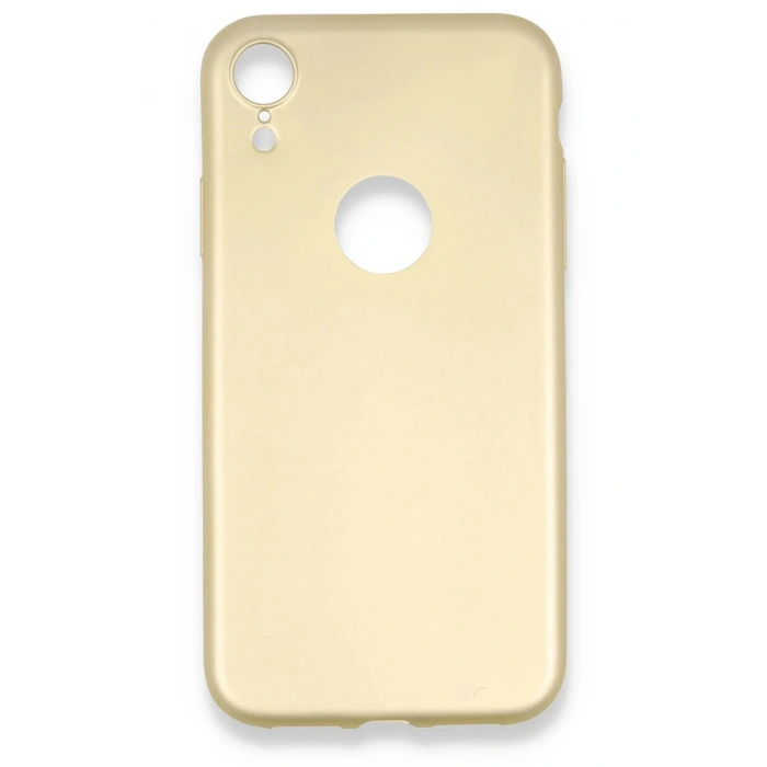 Newface iPhone XR Kılıf First Silikon - Gold