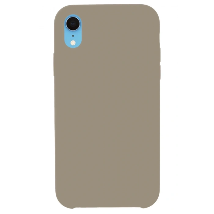 Newface iPhone XR Kılıf Lansman Legant Silikon - Bej