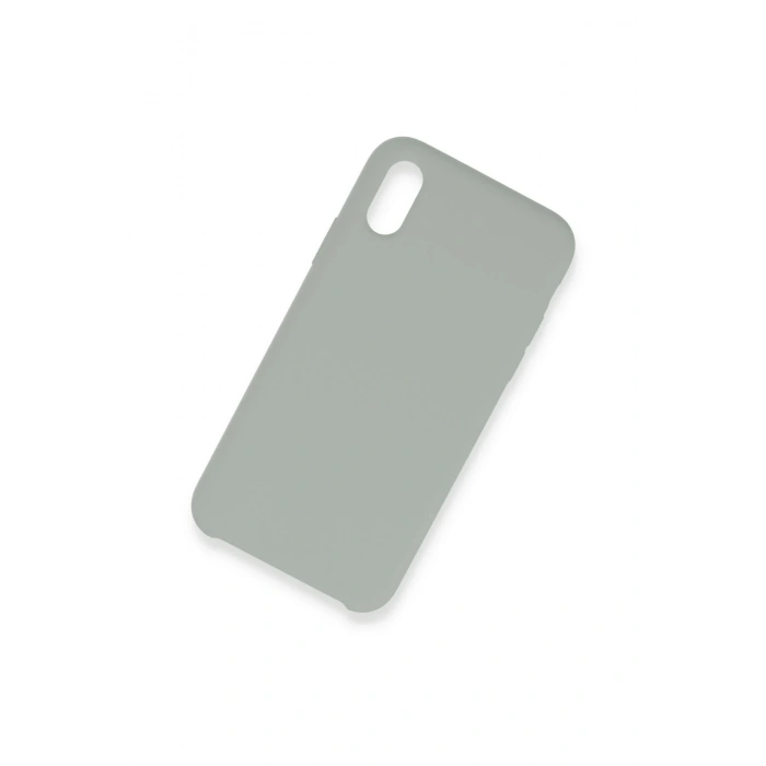 Newface iPhone XS Max Kılıf Lansman Legant Silikon - Açık Gri