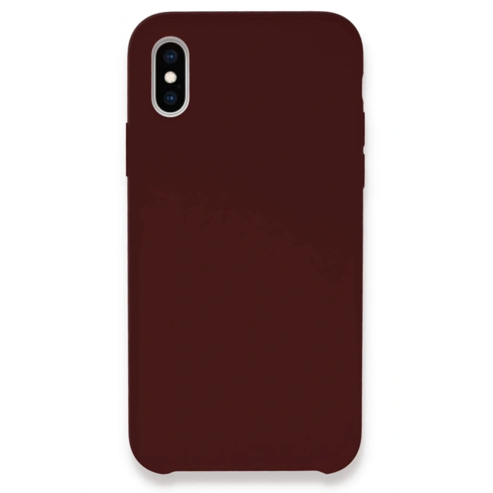 Newface iPhone XS Max Kılıf Lansman Legant Silikon - Bordo