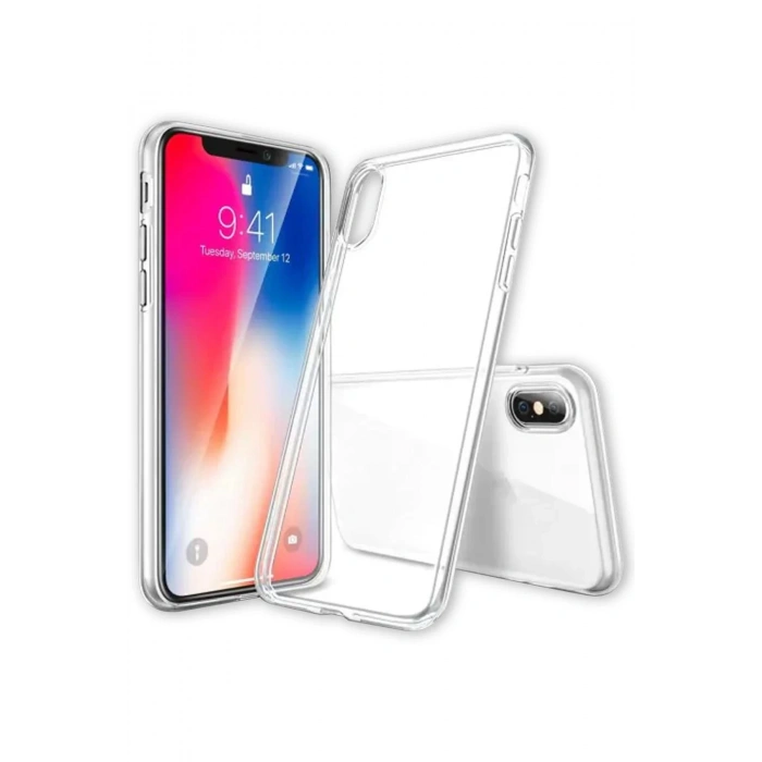 Newface iPhone XS Max Kılıf Lüx Şeffaf Silikon