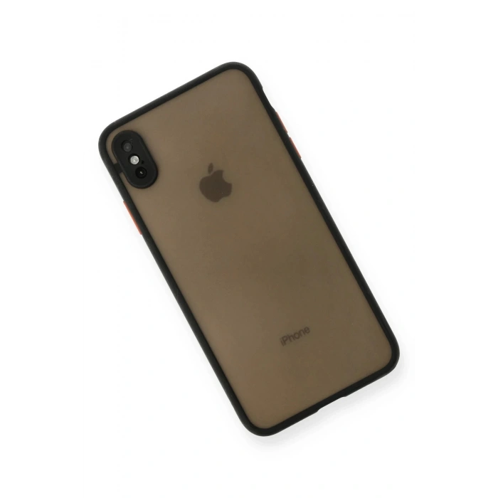 Newface iPhone XS Max Kılıf Montreal Silikon Kapak - Siyah