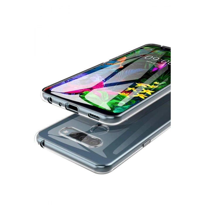 Newface LG K61 Kılıf Lüx Şeffaf Silikon - Şeffaf
