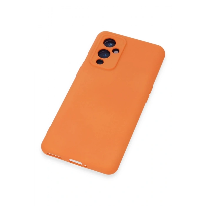Newface One Plus 9 Kılıf Nano içi Kadife Silikon - Turuncu