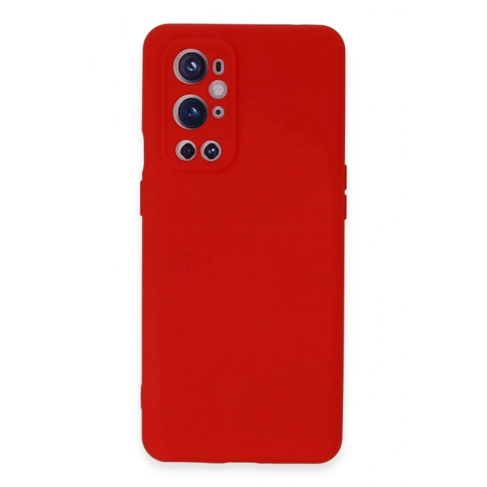 Newface One Plus 9 Pro Kılıf Nano içi Kadife Silikon - Kırmızı