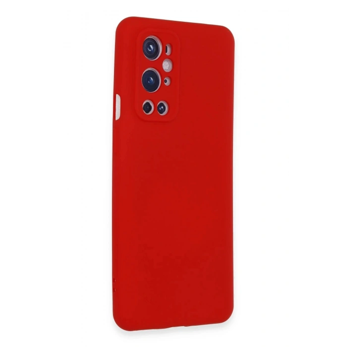 Newface One Plus 9 Pro Kılıf Nano içi Kadife Silikon - Kırmızı
