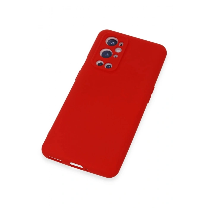 Newface One Plus 9 Pro Kılıf Nano içi Kadife Silikon - Kırmızı