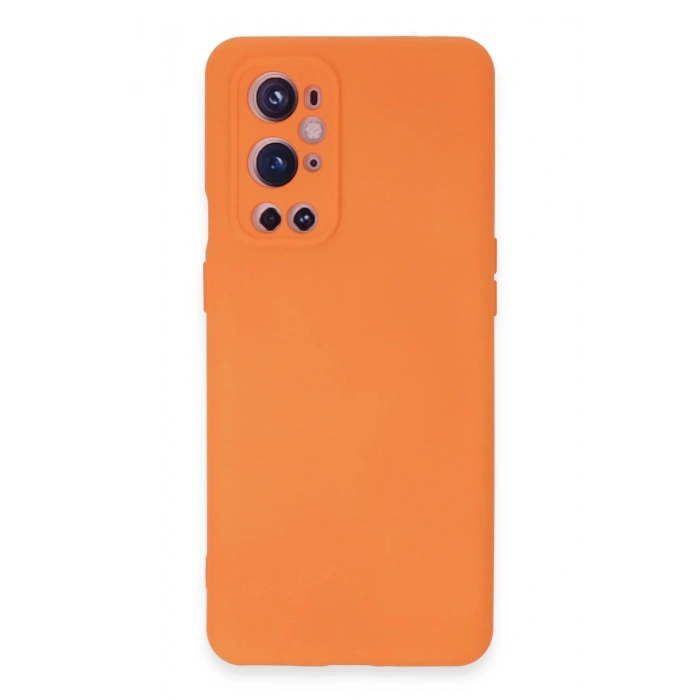 Newface One Plus 9 Pro Kılıf Nano içi Kadife Silikon - Turuncu