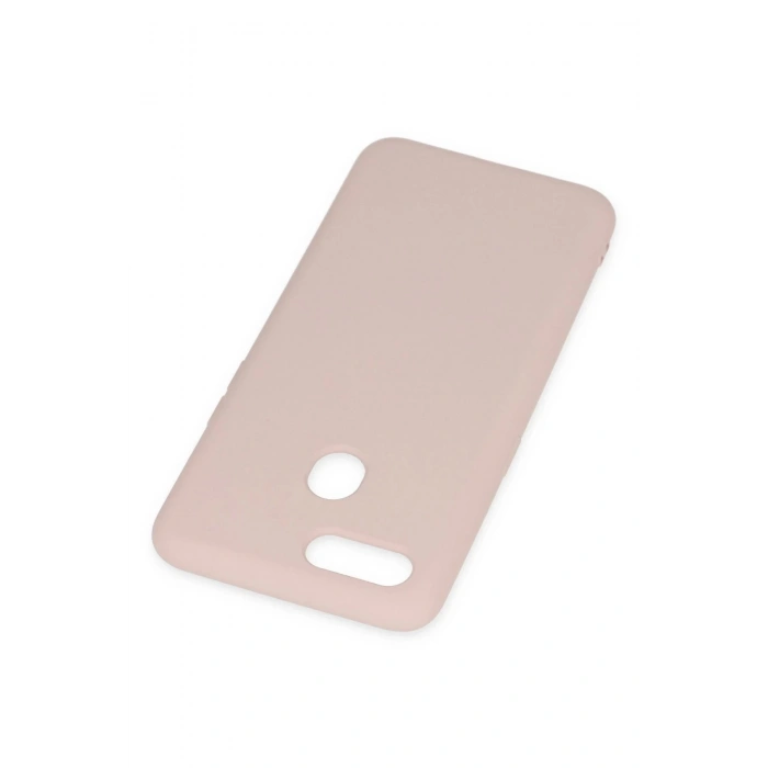 Newface Oppo A12 Kılıf Nano içi Kadife Silikon - Pudra