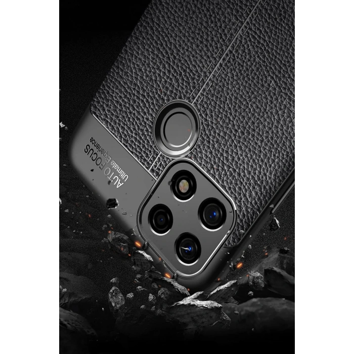 Newface Oppo A15 Kılıf Auto Focus Kapak - Kırmızı