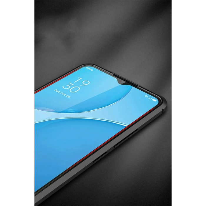 Newface Oppo A15 Kılıf Auto Focus Kapak - Kırmızı