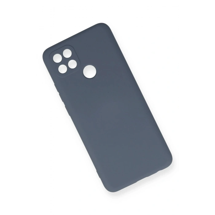 Newface Oppo A15 Kılıf Nano içi Kadife Silikon - Gri