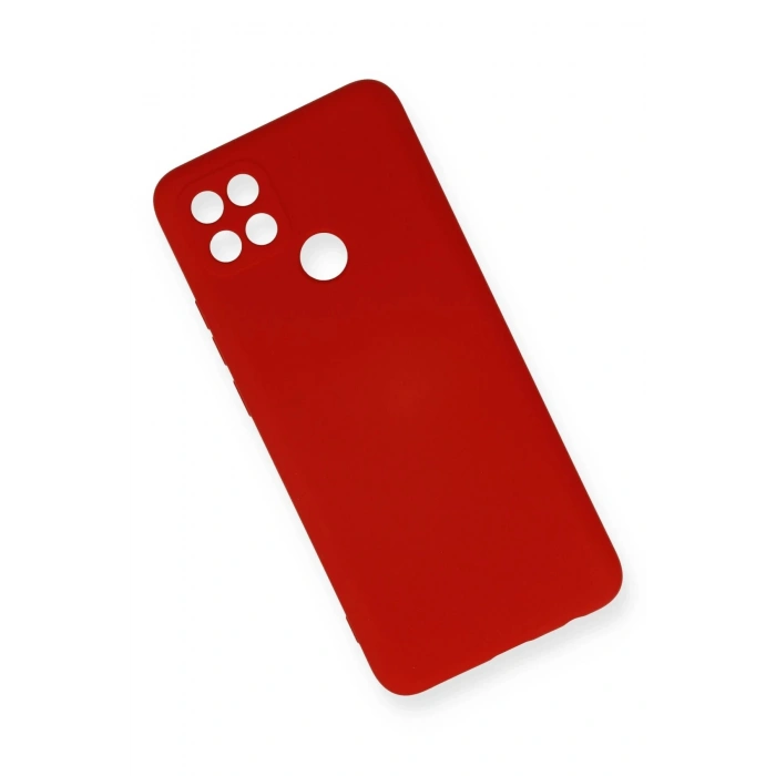 Newface Oppo A15 Kılıf Nano içi Kadife Silikon - Kırmızı