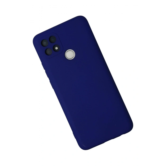 Newface Oppo A15 Kılıf Nano içi Kadife Silikon - Lacivert