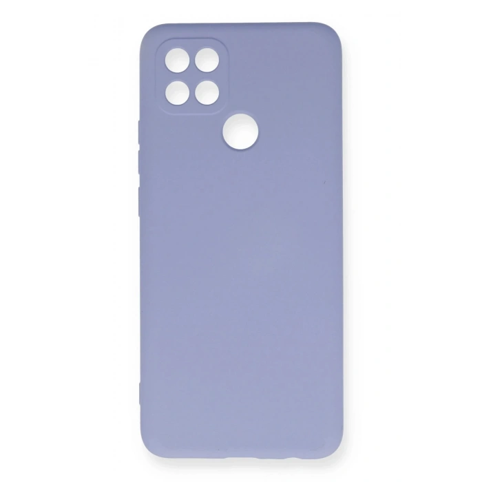 Newface Oppo A15 Kılıf Nano içi Kadife Silikon - Lila