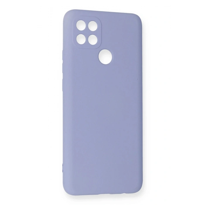 Newface Oppo A15 Kılıf Nano içi Kadife Silikon - Lila