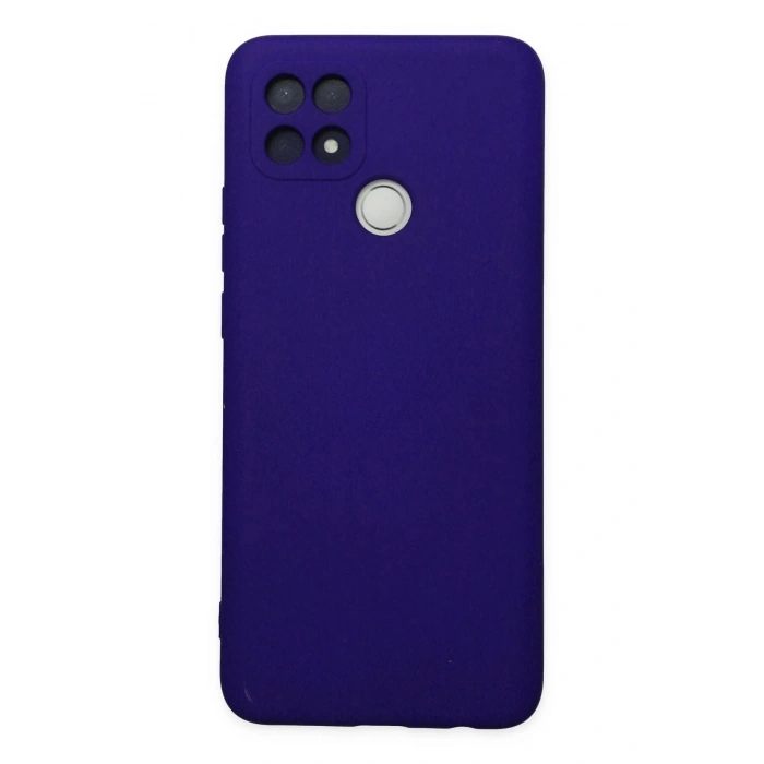 Newface Oppo A15 Kılıf Nano içi Kadife Silikon - Mor