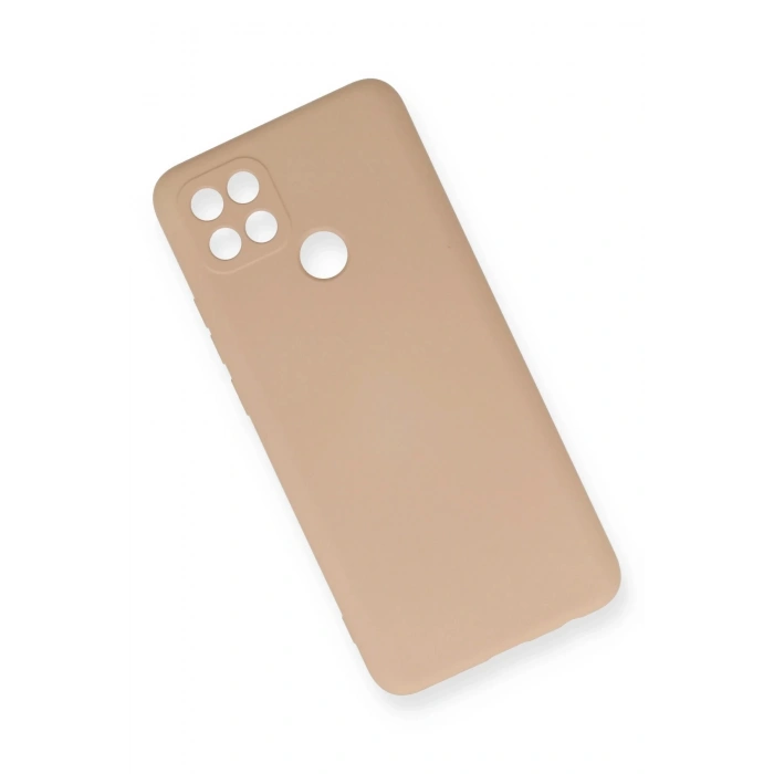 Newface Oppo A15 Kılıf Nano içi Kadife Silikon - Pudra