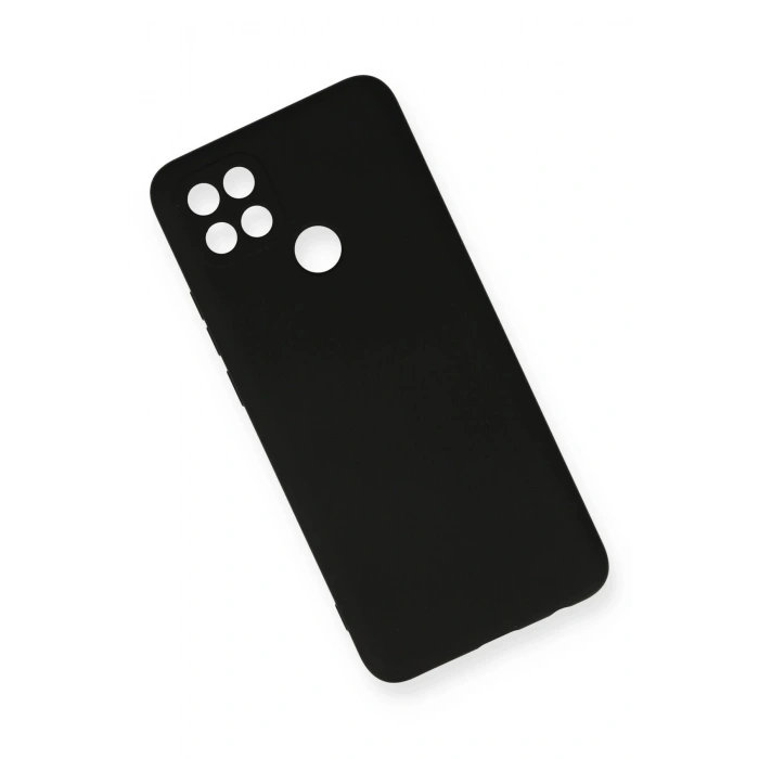 Newface Oppo A15 Kılıf Nano içi Kadife Silikon - Siyah