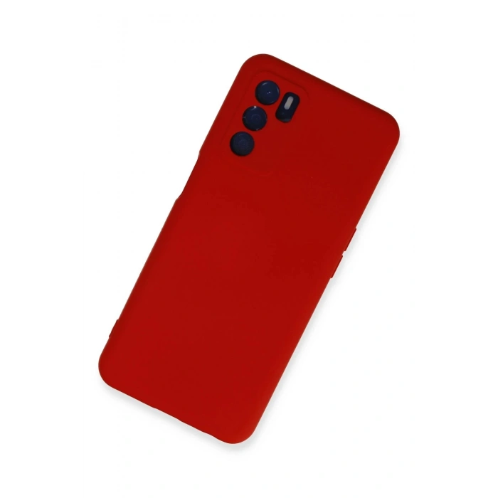 Newface Oppo A16 Kılıf Nano içi Kadife Silikon - Kırmızı
