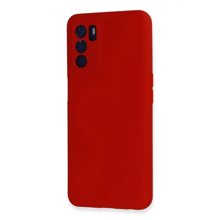 Newface Oppo A16 Kılıf Nano içi Kadife Silikon - Kırmızı