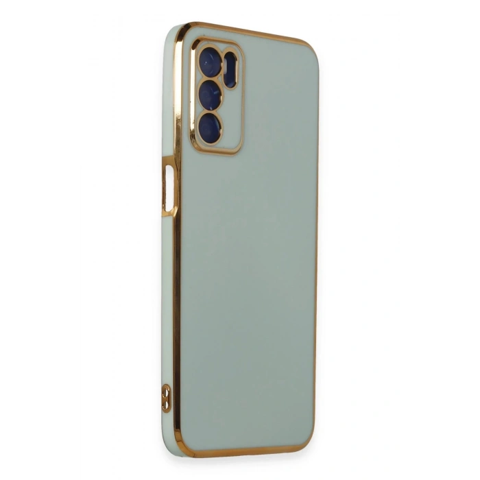 Newface Oppo A16 Kılıf Volet Silikon - Açık Yeşil