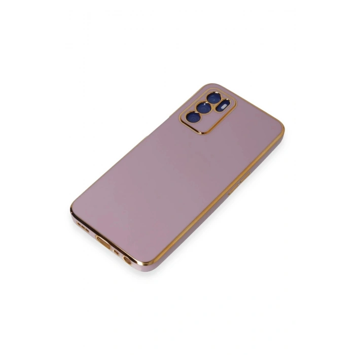 Newface Oppo A16 Kılıf Volet Silikon - Mor