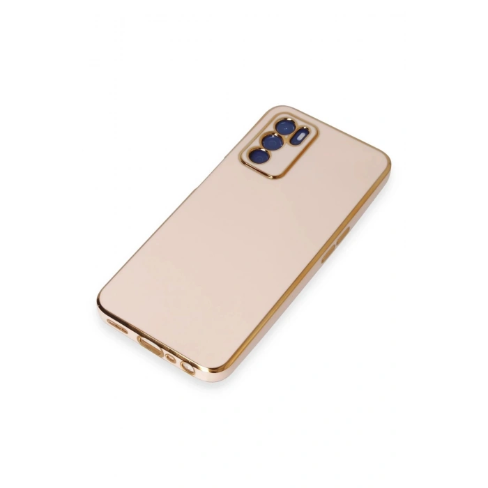 Newface Oppo A16 Kılıf Volet Silikon - Pembe