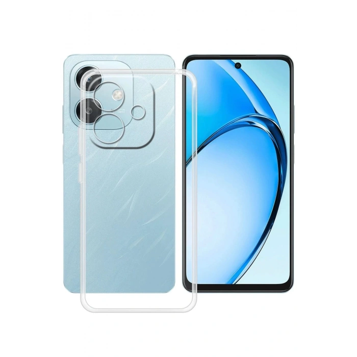 Newface Oppo A3 Kılıf Lüx Şeffaf Silikon