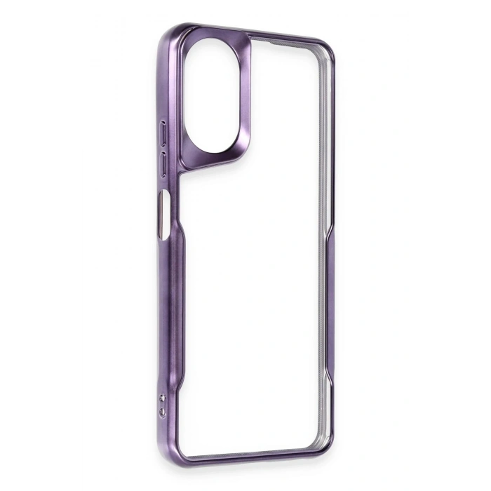 Newface Oppo A38 Kılıf Boyi Silikon Kapak - Derin Mor