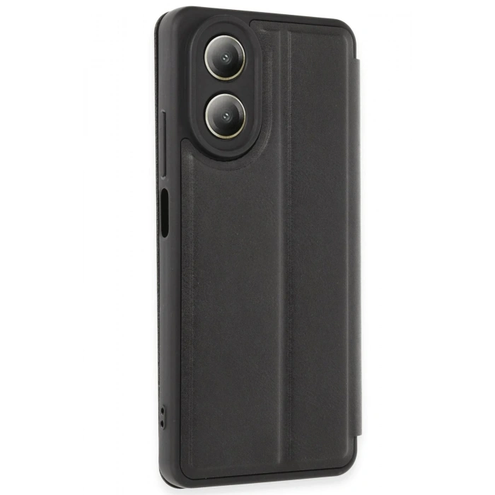 Newface Oppo A38 Kılıf Flip Cover - Siyah